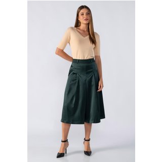 Blusa basica tricot manga curta Bege