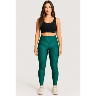 Calça Legging 3D Bell Outlet Fashion Cintura Alta Academia Fitness Verde