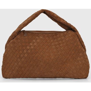 Bolsa Feminina Luiza Barcelos Trama Entrelaçada Marrom