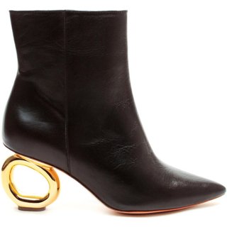 Bota Couro Preto Cano Curto Cecconello 2201001-5