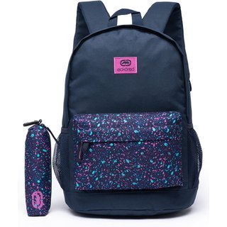 Mochila Feminina Ecko Estojo Casual Escolar Faculdade Original