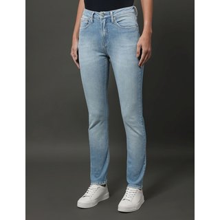 Calça Jeans Feminina Slim 5 Pockets Calvin Klein Jeans - Azul Claro Calvin Klein Jeans