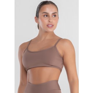 Top Faixa Fitness Gringa Feminino Alça Fina Academia Conforto Para Treino Mood Modas 124 Bege