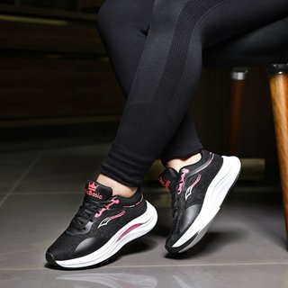 Tênis de Academia Esportivo Feminino Confortavel Preto