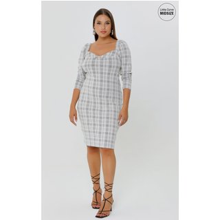 VESTIDO JUSTO XADREZ MAIS GATA Gatabakana