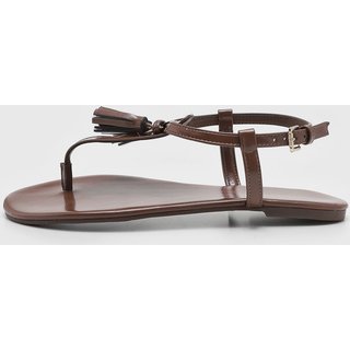 Rasteira Feminina Anacapri Tassel Marrom