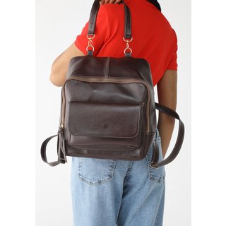 Mochila SN Couros Veneza Marrom