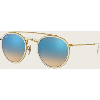 Óculos Ray Ban Round Double Bridge Dourado