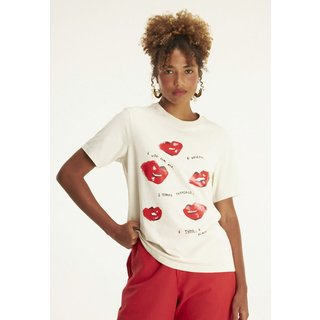 Camiseta Cantão Reta Classic Desejo Off-White