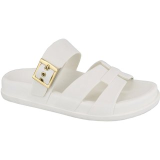 Sandália Papete Ratseira H Chinelo Lançamento Off White