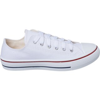 Tênis Feminino Old Tradicional Footz Cano Baixo Confortável e Macio Esportivo Academia Trabalho Branco