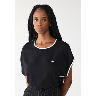 Blusa Colcci Reta Viés Preta
