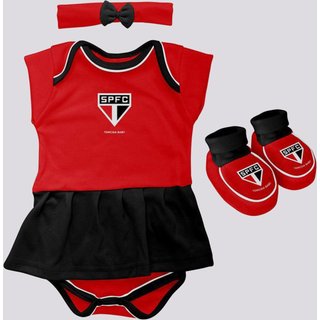 Kit Body São Paulo Feminino Triple Vermelho