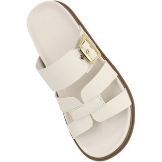 Papete Rasteira em H Pamilha Confort Paula B Off White