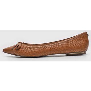 Sapatilha Jorge Bischoff de Couro Snake Caramelo