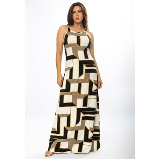 Vestido Longo Cabanafree Malha Trapézio Igaci