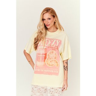 T-Shirt In Love Over Breezy Amarelo