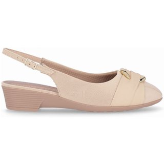 PICCADILLY MAXI - Sapato Slingback Anabela Médio Brule