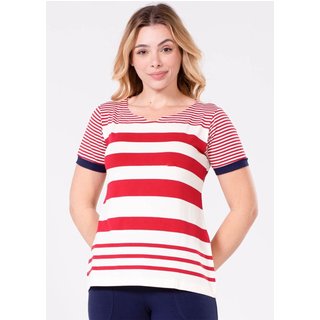 Blusa Pau a Pique listrada Vermelho VERMELHO - M Pau a Pique