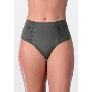 Calcinha Summer Soul Hot Pants Lateral Franzida Verde Militar