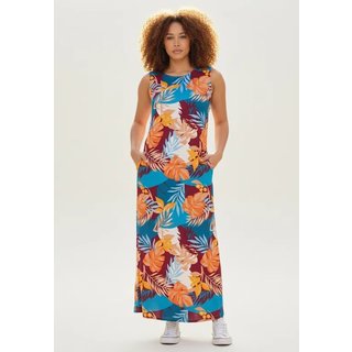 Vestido CabanaFree Longo Plano com Bolso Estampa Aurora Profunda