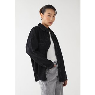 Camisa Jeans Feminina Lez a Lez Oversized Preta