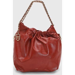 Bolsa Grande Feminina Arezzo Alça Corrente Vermelha