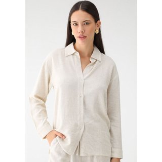Camisa Feminina Levosch De Linho Creme