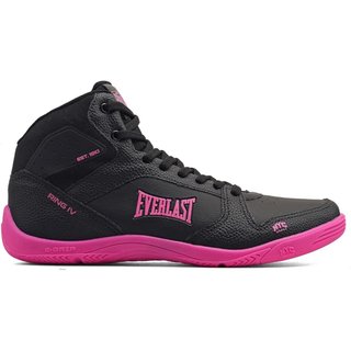 Tênis Everlast Ring 4 Preto e Rosa Feminino