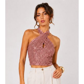 Blusa Cropped Feminina Transpassada Endless Unica
