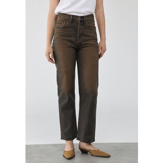 Calça Jeans Feminina Levi's Ribcage Straight Ankle Azul Escura