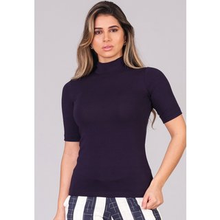 Blusa Cacharrel M/C Julia B’Bonnie Azul Marinho