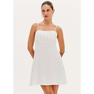 Vestido Curto Easy Lança Perfume Alc Ve26 Off White Feminino