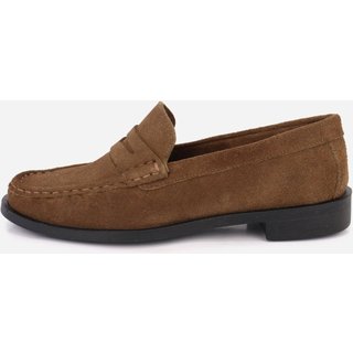 Mocassim Feminino em Couro Casual Sofisticado Confortável Elegante Social Maria Paula Pecan