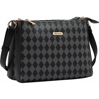 Bolsa Feminina Chenson Original Geométrica Transversal 3484854