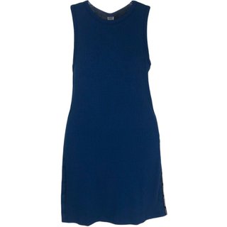 Vestido Canelado Com Listra Lateral Colcci Azul Escuro