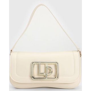 Bolsa Tiracolo Lança Perfume Logo Metalizado Off-White