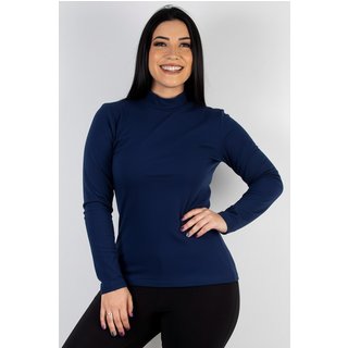 Blusa Enluaze Térmica Segunda Pele Gola Rolê 87356 - Azul Marinho