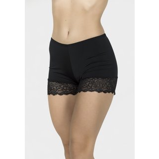 Short com Renda Serra e Mar Modas Lingerie Anágua Preto