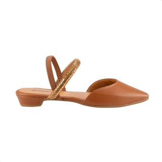 Sapato Feminino Bico Fino Mississipi Caramelo