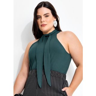 Blusa Em Malha De Viscose Verde Marguerite