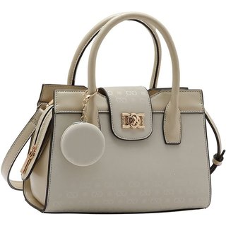 Bolsa Feminina Chenson Relevo Monograma Mão 3485434 Nude