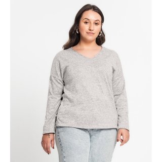 Blusa Feminina Plus Infinita Cor Cinza