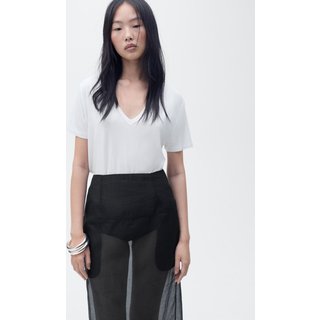 Camiseta Mango Reta Vispi Branca