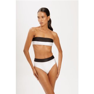 Top At Nigh By Leticia Bufoni Faixa Canelado Preto e Branco