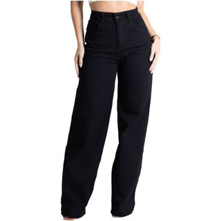 Calça Sarja Sawary Wide Leg - 280634 - Preto - Sawary