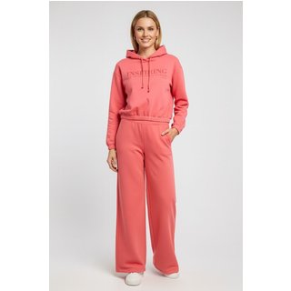 Conjunto Longo Feminino Com Capuz Marialícia Laranja