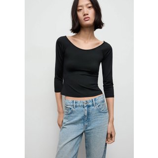 Blusa Feminina Mango Llopi Preta