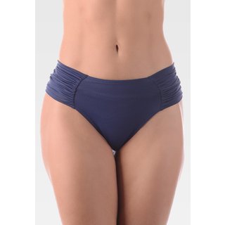 Calcinha de Biquíni Summer Soul Cintura Baixa Lateral Franzida Azul