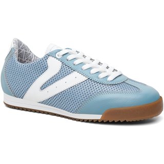 Tênis Feminino Couro Vittal Naomi Casual Clássico Retrô Azul